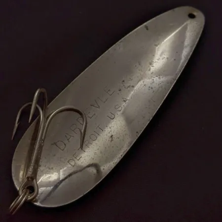 Dardevle Detroit Cucharilla Ondulante, Níquel, 28 g, Vintage, #24605