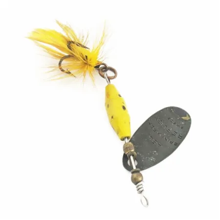 Abu Garcia Spinnaren Reflex Cucharilla, Negro/Amarillo, 4g, plumas, #24621