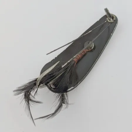 Cucharilla Weezel Rex Spoon, negro, 12g, anti-algas con pluma, #24674