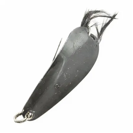 Cucharilla Weezel Rex Spoon, negro, 12g, anti-algas con pluma, #24674