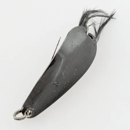 Cucharilla Weezel Rex Spoon, negro, 12g, anti-algas con pluma, #24674