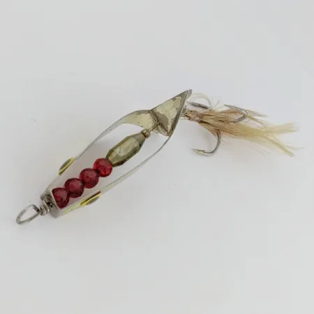 Cucharilla Mack's Hummbait, níquel/rojo, 9g, cuerpo alado, #24676