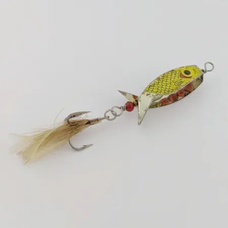 Cucharilla Mack's Hummbait, níquel/rojo, 9g, cuerpo alado, #24676