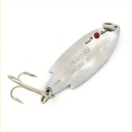 Cucharilla Herter's Swiss Spoon, Níquel, 7g, Perla Roja, #24721
