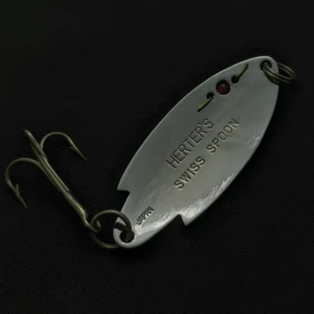Cucharilla Herter's Swiss Spoon, Níquel, 7g, Perla Roja, #24721