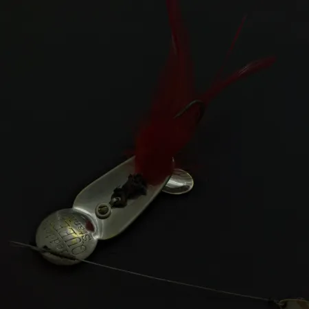 Heddon Queen Stanley Spinnerbait, Níquel, 14g, Plumas Rojas, #24741