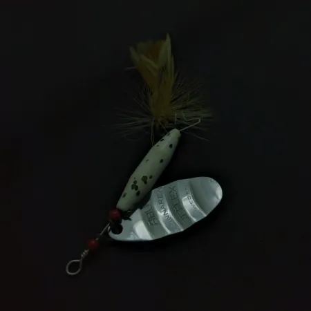 Abu Garcia Spinnaren Reflex cucharilla, Níquel/Blanco, 7 g, #24755