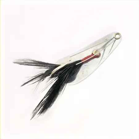 Cucharilla Weezel Rex Spoon, níquel, 12 g, plumas traseras, #24761