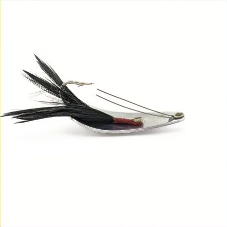 Cucharilla Weezel Rex Spoon, níquel, 12 g, plumas traseras, #24761