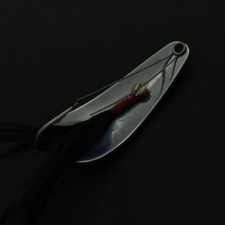 Cucharilla Weezel Rex Spoon, níquel, 12 g, plumas traseras, #24761