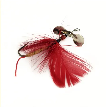 Pflueger Pilot Fly Spinner Cucharilla, Níquel/Rojo, 1.2g, #24804