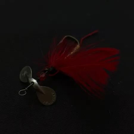 Pflueger Pilot Fly Spinner Cucharilla, Níquel/Rojo, 1.2g, #24804