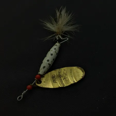 Abu Garcia Spinnaren Reflex, Oro/Blanco, 7g, Plumas, #24811