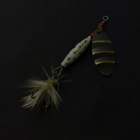 Abu Garcia Spinnaren Reflex, Oro/Blanco, 7g, Plumas, #24811