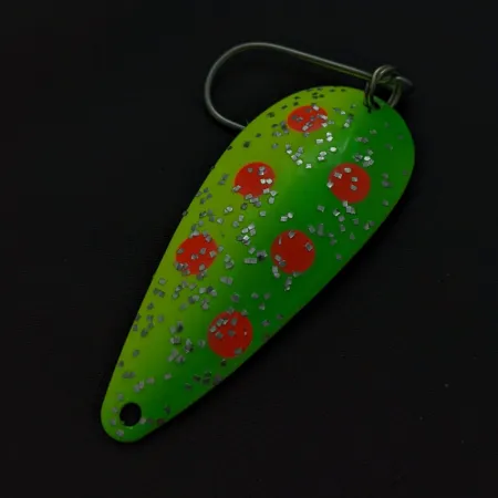Moonshine Lures Flutter Cuchara, Amarillo Verde, 7g, Simple, #24818