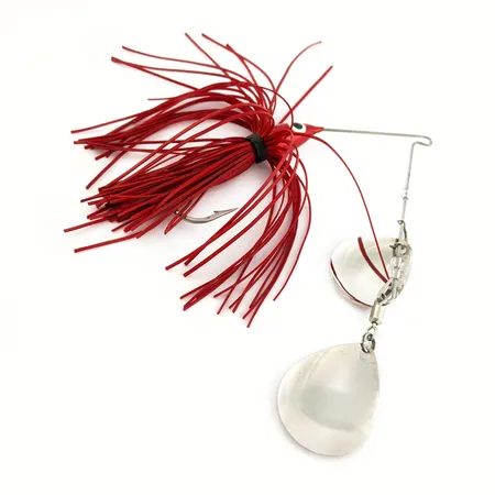 Finny Super Pro Spinnerbait, Níquel/rojo, 17g, Colorado, #24949
