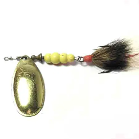 Mepps Aglia Cucharilla giratoria, Latón, 14g, Plumas, #0011