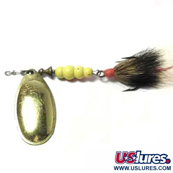 Mepps Aglia Cucharilla giratoria, Latón, 14g, Plumas, #0011