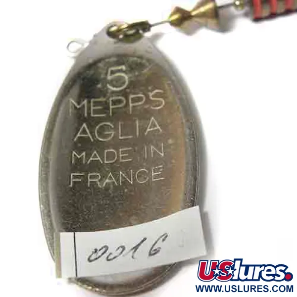 Mepps Aglia 5 Musky Killer Steel Cucharilla, Acero/Latón, 16g, #0016