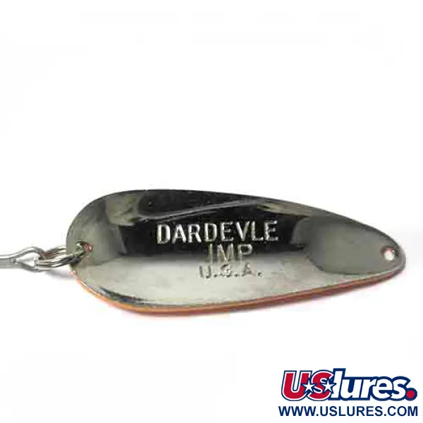 Eppinger Dardevle Imp Cucharilla, Naranja/Triángulo rojo, 11g, #0019