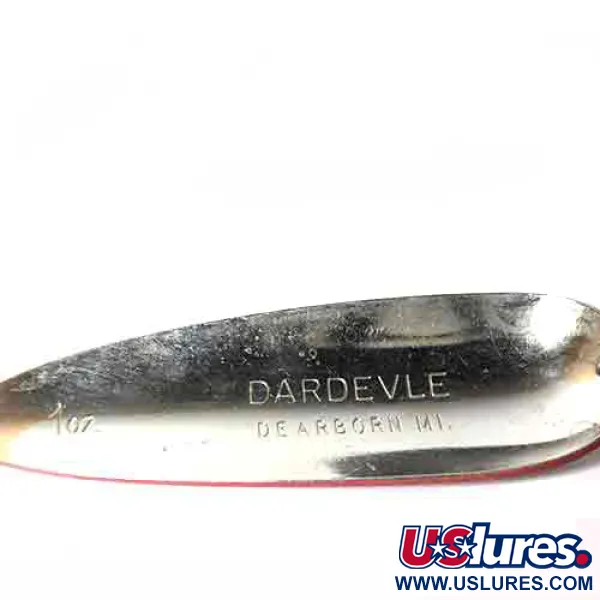 Eppinger Dardevle Cucharilla, Rojo / Blanco, 28g, Dearborn, #0022