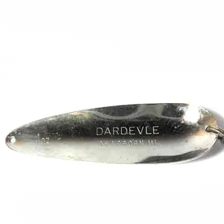 Cucharilla Eppinger Dardevle, Blanco / Negro / Plata, 28g, #0023