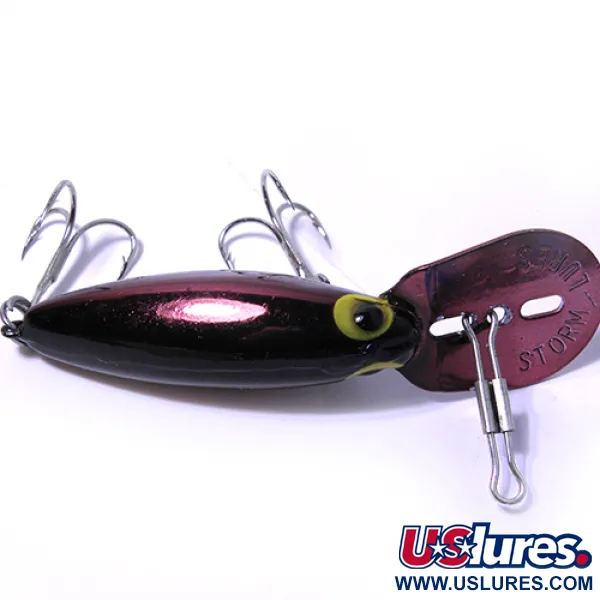 Storm Thin Fin Hot N Tot Crankbait, Rojo, 6,5g, Babero Metálico, #0039
