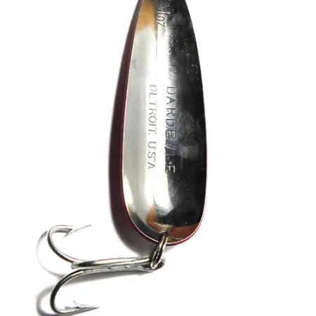 Eppinger Dardevle Cucharilla, Rojo / Blanco, 28g, Sello Detroit, #0062