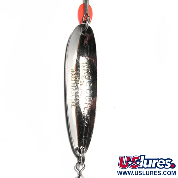 Luhr Jensen Krocodile Die #4 Cucharilla, Níquel/Dorado/Verde, 19g, #0067