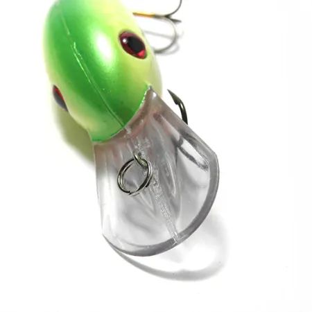 Strike King Pro 3 Crankbait, Amarillo/Verde, 10g, Buceo 2.4m, #0103