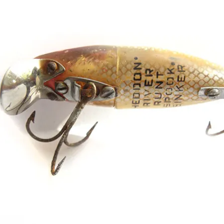 Heddon River Runt hundido, Perca/Rojo, 12,5g, babero metálico, #0136