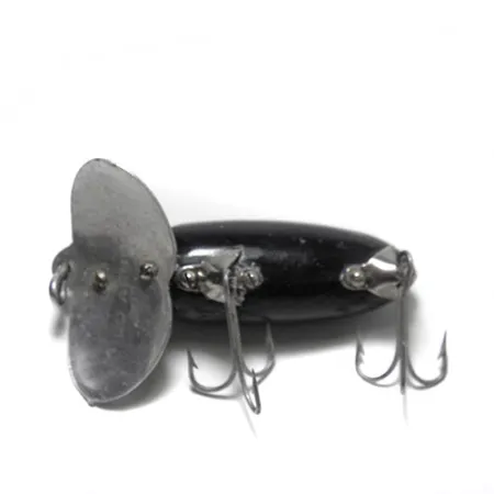 Fred Arbogast Jitterbug Crawler, Negro, 10g, Babero Metálico, #0158