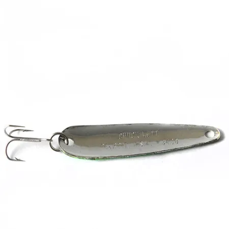 Eppinger Dardevle Chuck-lett Cucharilla, Níquel/Verde, 5g, Martillada, #0167