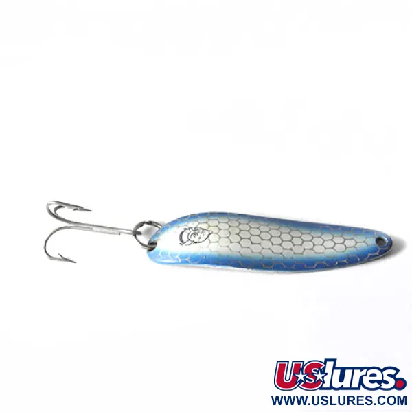 Dardevle Cop-E-Cat Cucharilla, Azul/Blanco/Plata, 14g, #0171