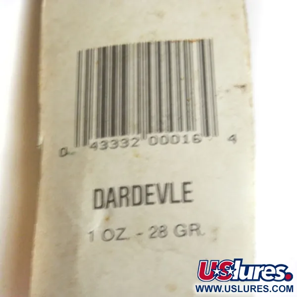 Dardevle Eppinger Cucharilla, Rojo / Blanco, 28g, Clásico, #0178