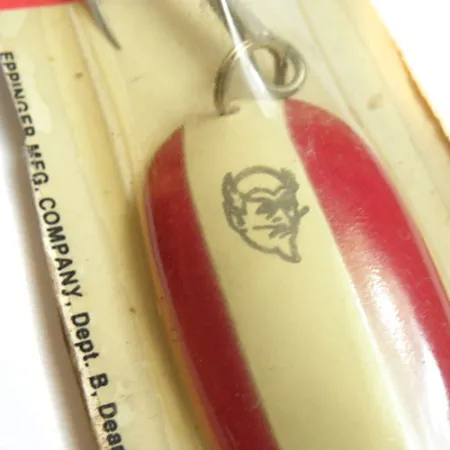 Dardevle Eppinger Cucharilla, Rojo / Blanco, 28g, Clásico, #0178