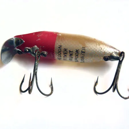 Señuelo Flotante Heddon River Runt Spook, Rojo/Blanco, 12g, #0187