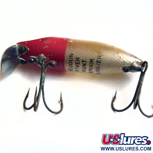 Señuelo Flotante Heddon River Runt Spook, Rojo/Blanco, 12g, #0187