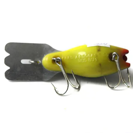 Mud Bug Fred Arbogast Crankbait, Verde/Amarillo/Gris, 10g, Babero metal, #0209