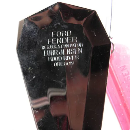 Luhr Jensen Ford Fender Lake Troll Curricán, Níquel / Rosa, #0217