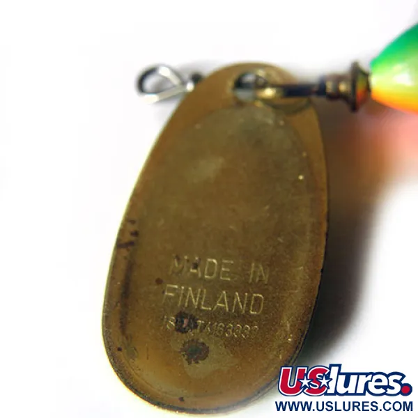 Blue Fox Super Vibrax 2 Minnow Cucharilla, Verde/Amarillo/Naranja, 8g, #0227