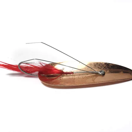 Eppinger Dardevle Feathered Weedless Cuchara, Cobre, 28g, Antialgas, #0241