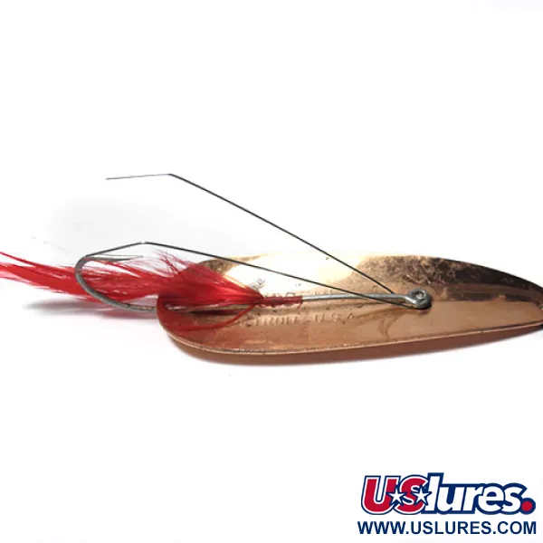 Eppinger Dardevle Feathered Weedless Cuchara, Cobre, 28g, Antialgas, #0241