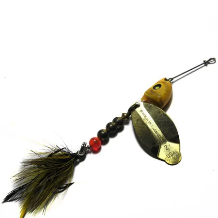 Mepps Lusox 2 Cucharilla, Amarillo, 17g, Cabeza plomada, #0249