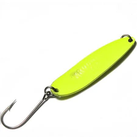 Luhr Jensen Krocodile Die #4 Cucharilla, Amarillo/Verde, 14g, Hondo, #0263