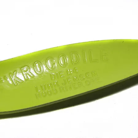 Luhr Jensen Krocodile Die #4 Cucharilla, Amarillo/Verde, 14g, Hondo, #0263