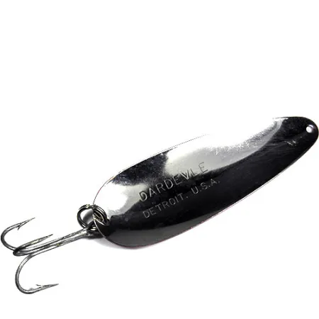 Eppinger Dardevle Cucharilla, Rojo / Blanco, 28g, Vintage, #0336