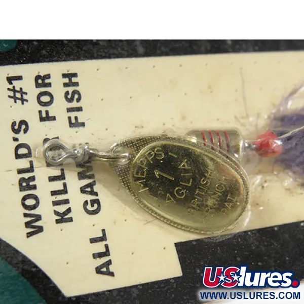 Mepps Aglia 1 Cucharilla, Latón, 3.5g, Anzuelo vestido, #0362