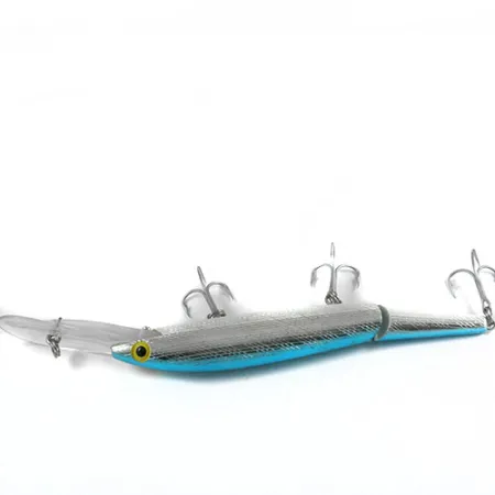 Rebel Spoonbill Minnow Jointed Articulado, Plata/Azul, 21g, Profundo, #0397
