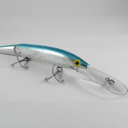Rebel Spoonbill Minnow Jointed Articulado, Plata/Azul, 21g, Profundo, #0397